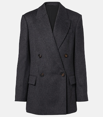 Double-breasted wool jacket | Brunello Cucinelli