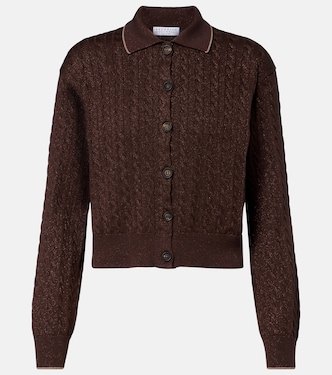 Cardigan en coton mélangé | Brunello Cucinelli
