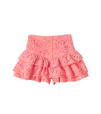 Alizee broderie anglaise cotton skort | Poupette St Barth Kids
