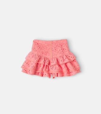 Alizee broderie anglaise cotton skort | Poupette St Barth Kids