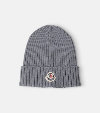 Logo virgin wool beanie | Moncler Enfant