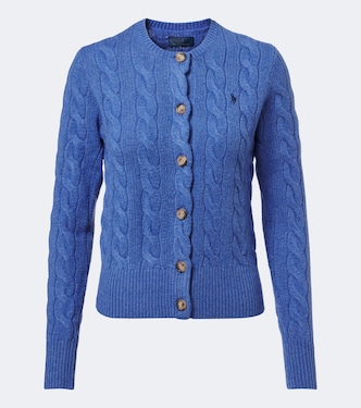 Cable-knit wool and cashmere cardigan | Polo Ralph Lauren