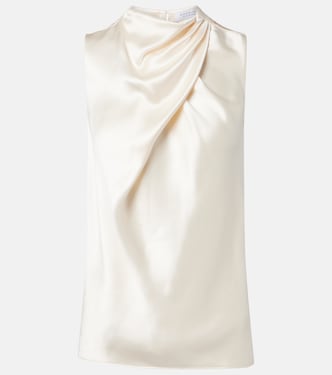 Melina draped silk satin top | Gabriela Hearst