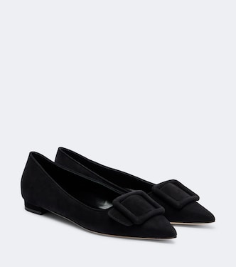 Bailarinas Maysale de ante | Manolo Blahnik