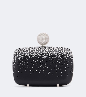 Vivier Marlene embellished satin clutch | Roger Vivier