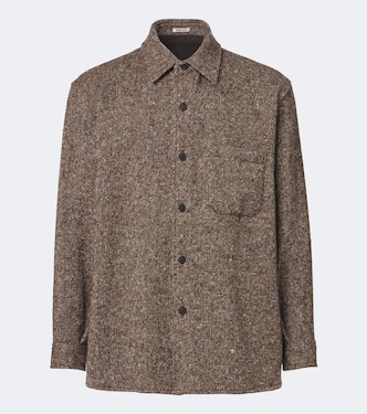 Wool tweed overshirt | Auralee