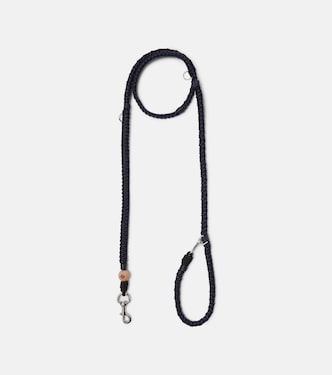 Leather and cashmere dog leash | Loro Piana