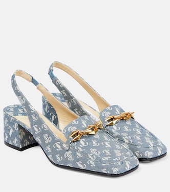 Slingback-Pumps Diamond Tilda 45 aus Denim | Jimmy Choo