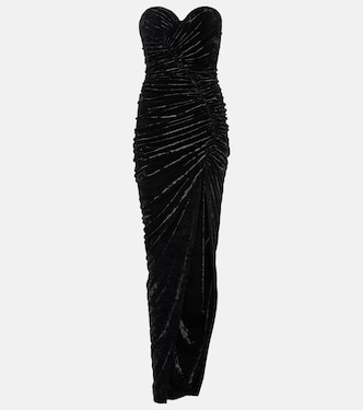 Ruched velvet gown | Alexandre Vauthier