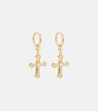 Crystal-embellished drop earrings | Dolce&Gabbana