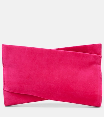 Loubitwist Small cotton velvet clutch | Christian Louboutin