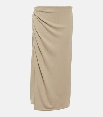 Jersey wrap skirt | Vince