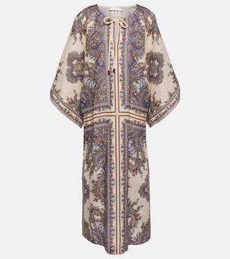 Ottie paisley linen kaftan | Zimmermann