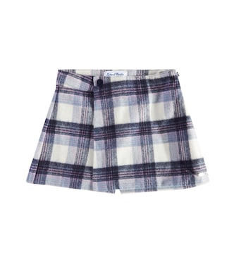 Checked wool-blend skort | Tartine et Chocolat