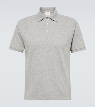 Cassandre cotton-blend piqué T-shirt | Saint Laurent