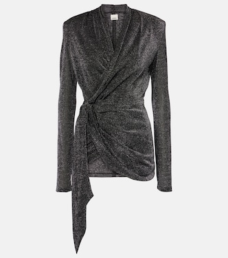 Cinay lamé wrap top | Isabel Marant