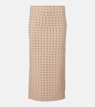 Nome crystal-embellished midi skirt | Sportmax