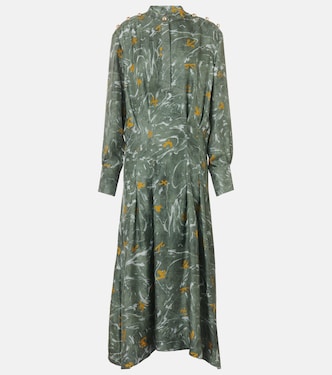 Robe longue Felicia en soie à clous  | Altuzarra