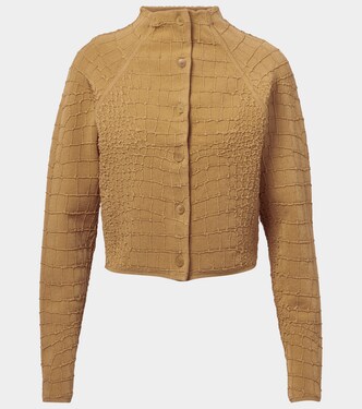 Scala croc-effect cardigan | Jacquemus