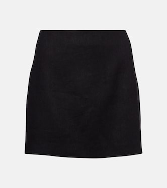 Minifalda en mezcla de lino | SIR