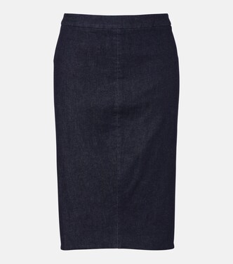 High-Rise-Bleistiftrock aus Denim | Tom Ford