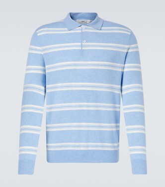 Mr Swansea striped cashmere polo sweater | Arch4