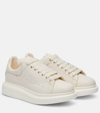 Oversized leather sneakers  | McQueen