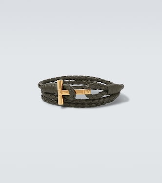 Bracciale T in pelle | Tom Ford