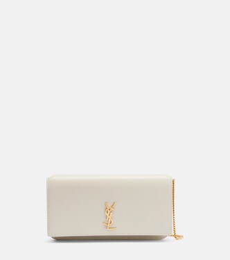 Cassandre Mini leather phone pouch | Saint Laurent