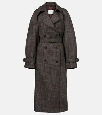 Laurin double-breasted virgin wool coat | Joseph