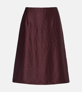 Satin midi skirt  | Vince