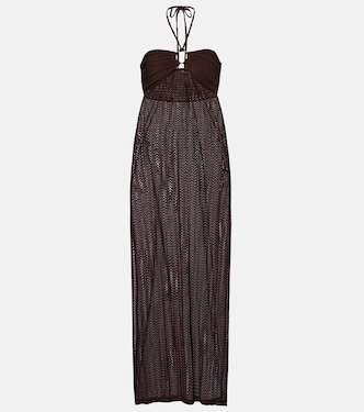 Harriet keyhole halterneck maxi dress | Melissa Odabash