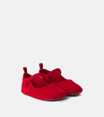 Baby Schuhe Love Chick aus Veloursleder | Christian Louboutin Kids