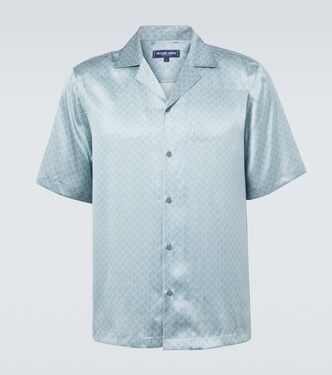 Roberto printed silk bowling shirt | Frescobol Carioca