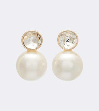 Crystal-embellished earrings | Carolina Herrera