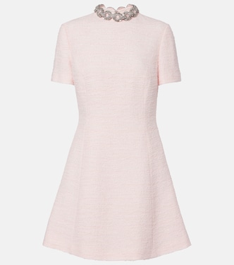 Embellished tweed minidress | Valentino
