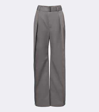 Belted twill wide-leg pants | Lemaire