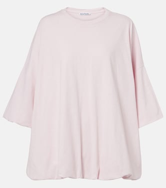 Oversized cotton-blend jersey T-shirt | Acne Studios
