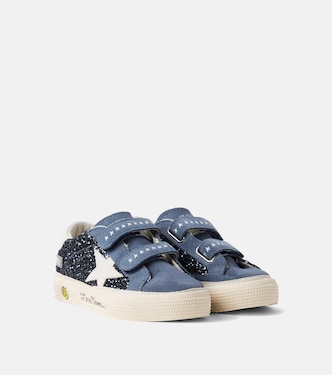 May glitter suede sneakers | Golden Goose Kids