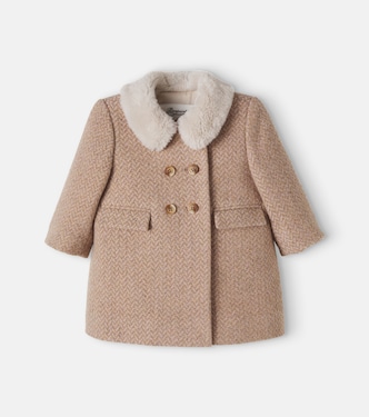 Baby Moka wool-blend coat | Bonpoint