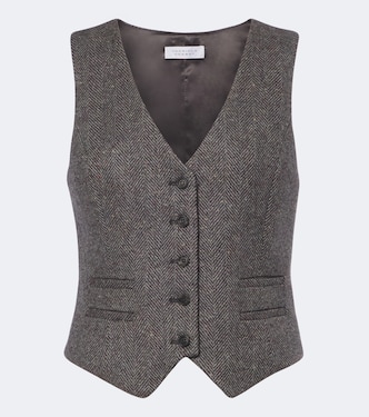 Coleridge herringbone cashmere and wool vest | Gabriela Hearst