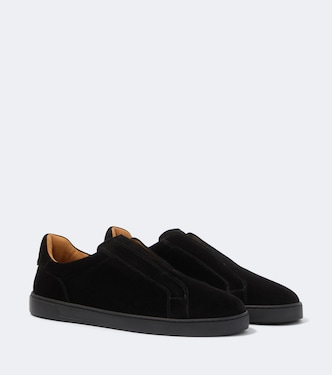 Sneakers Canelo Slip aus Veloursleder | Magnanni