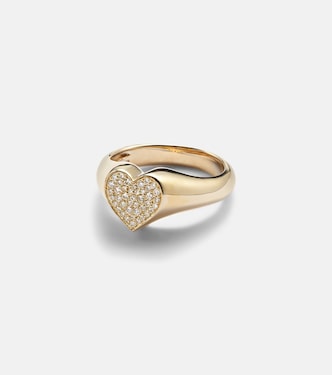 Ring aus 14kt Gelbgold (585/1000) mit Diamanten | Sydney Evan