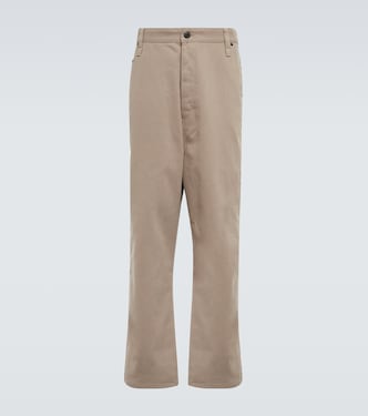 Alex Fit straight cotton gabardine pants | Ami Paris