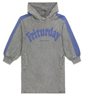 Printed jersey hoodie dress | Bobo Choses