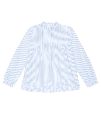 Striped cotton poplin blouse | Polo Ralph Lauren Kids