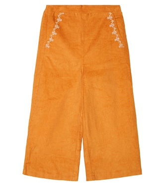 Flor embroidered cotton pants | Louise Misha