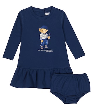 Baby Polo Bear dress and bloomers set | Polo Ralph Lauren Kids