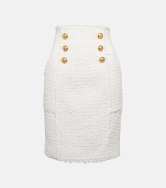 High-rise tweed miniskirt | Balmain