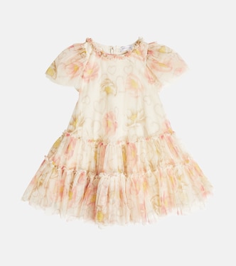 Robe imprimée en tulle | Monnalisa